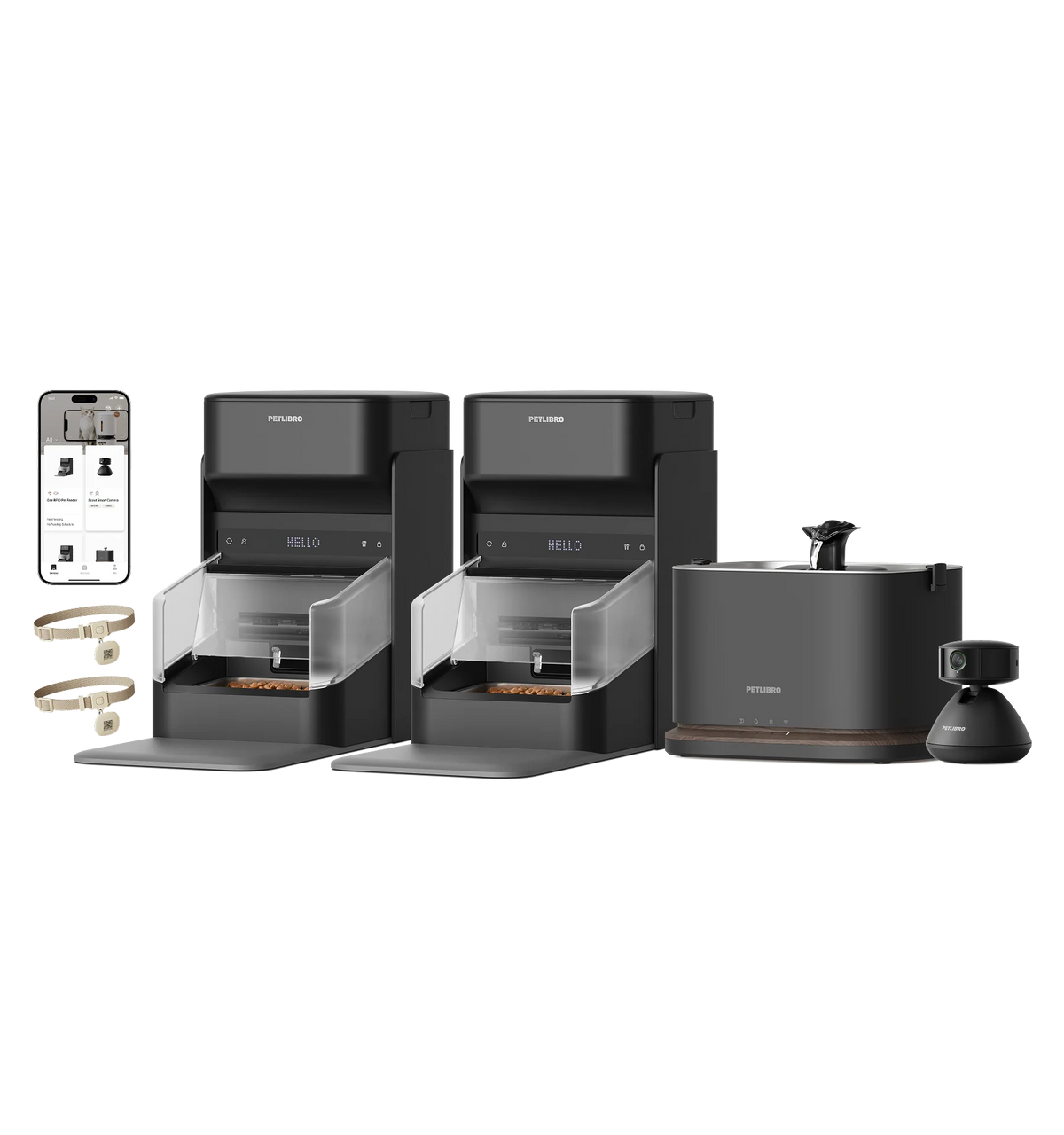 One RFID Smart Feeder & Dockstream 2 Smart Cordless Fountain & Scout Smart Camera
